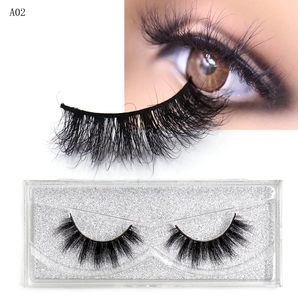 AMAOLASH Eyelashes 3D Mink Lashes Long Lasting Volume Dramatic Eyelashes Makeup Eyelash Extension Natural False Eyelashes