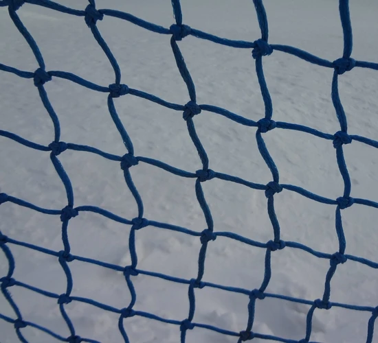 Polyester Polyethylene ski net ski slope protection net with poles support