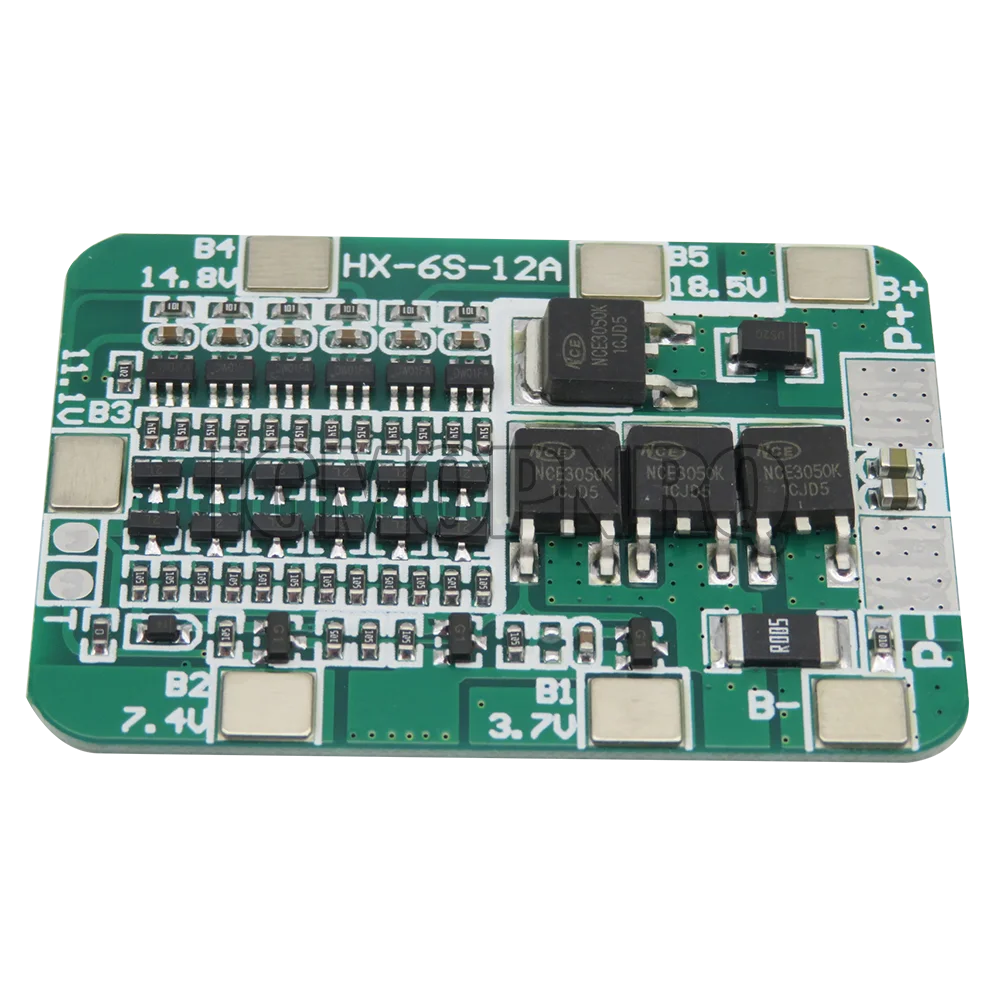 15A 24V 6S BMS PCB Protection Board for 6 Pack 18650 Li-ion Lithium Battery Cell Module DIY Kit