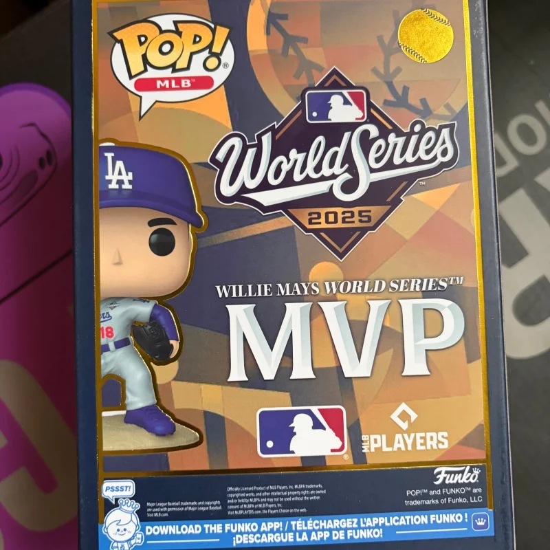 Official Funko Pop Mlb Mvp Dodgers 25Th Anniversary Limited Edition Figures Doll Genuine Anime Figure Model Toys Collect Gifts