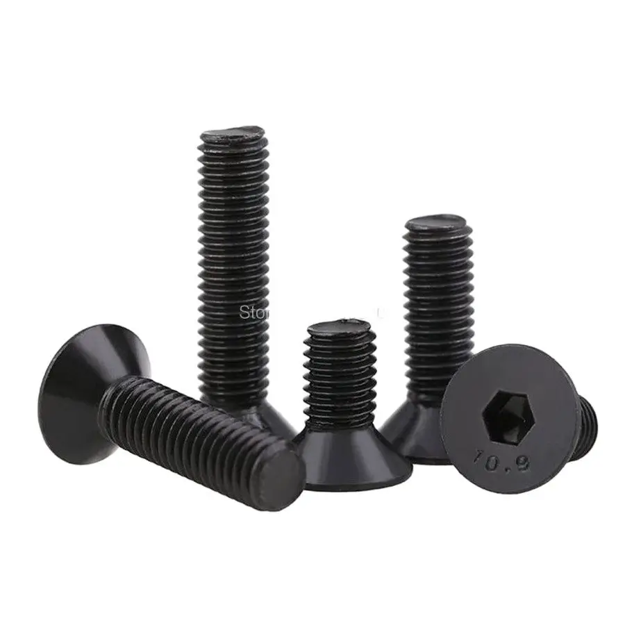 

M2 M2.5 DIN7991 Grade 10.9 Black Oxide Steel tornillos m6 Hexagon Socket Countersunk Head Screws ברגים