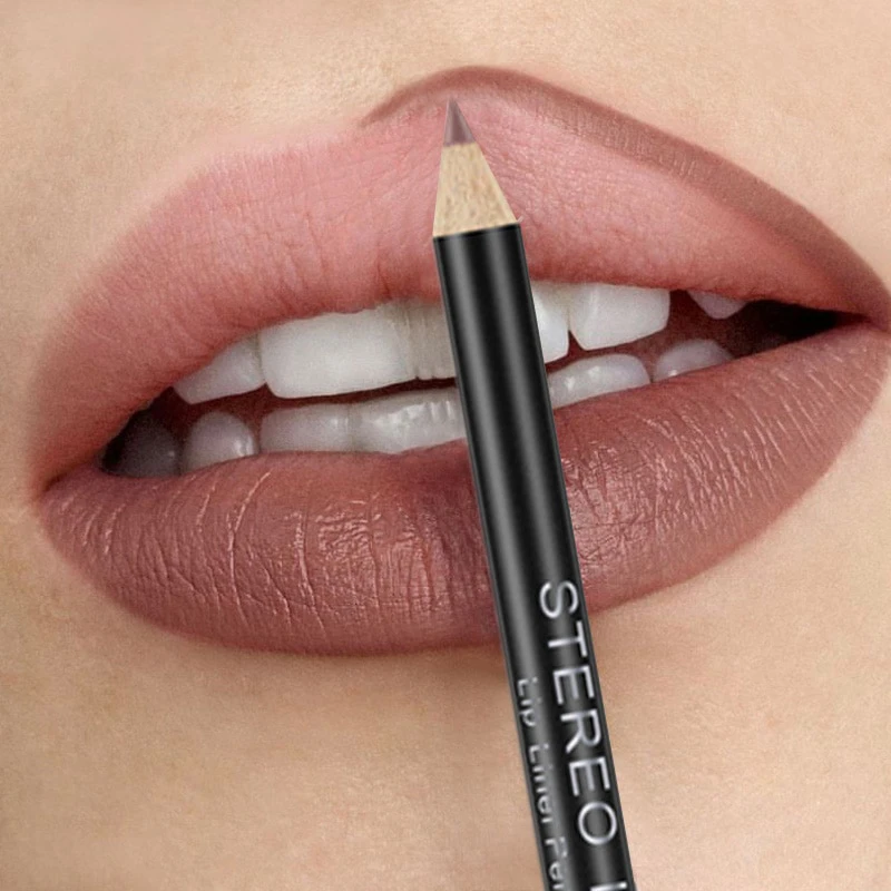 Cheap Makeup Brown Lip Liner Korean Lipsticks Lipstick Eyeliner Pencil Dark Black Long Lasting Waterproof Lips