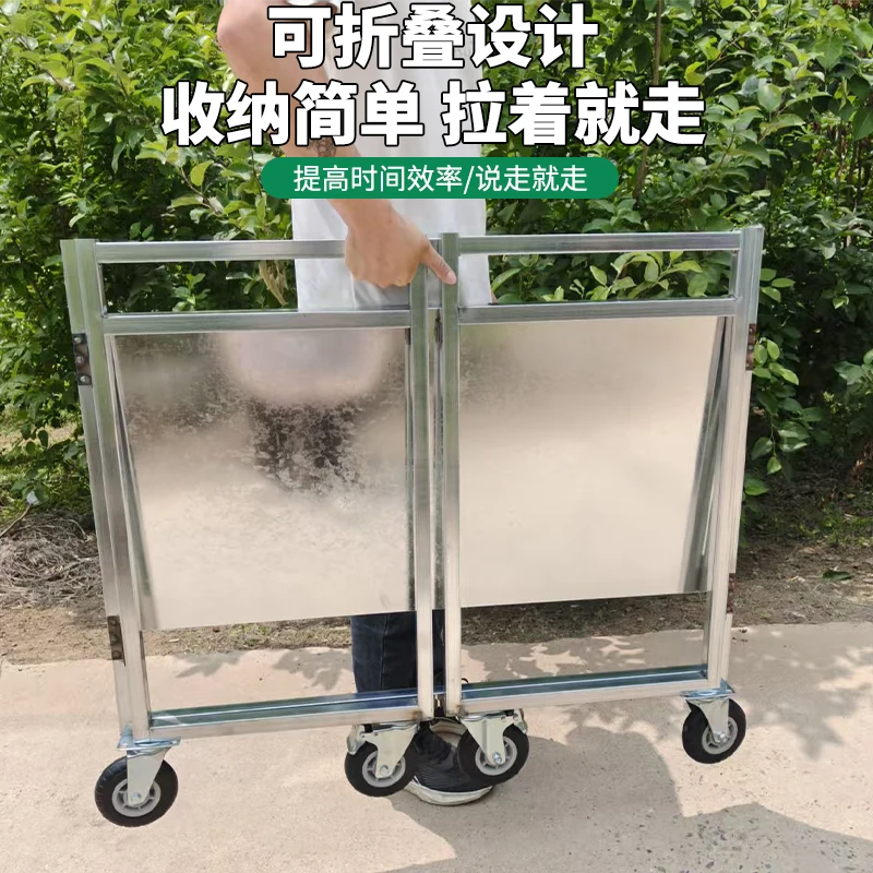 Night market stall trolley mobile stall artifact folding snack cart trolley entrepreneurship dedicated Internet celebrity stall