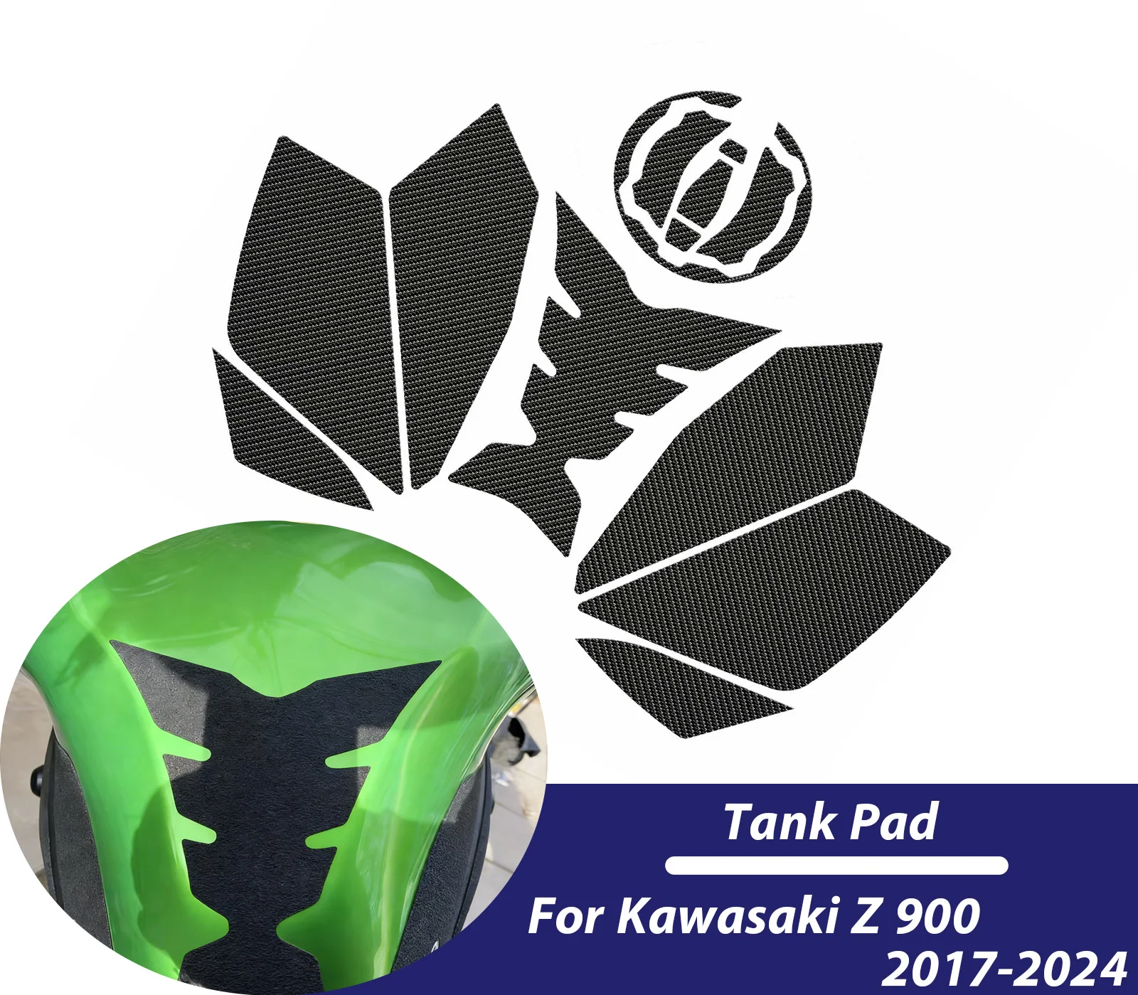 

Накладки на бак для мотоцикла Kawasaki Z 900 2017-2024 (2019Z900), противоскользящие, устойчивые к царапинам, защитные наклейки на бак, аксессуары
