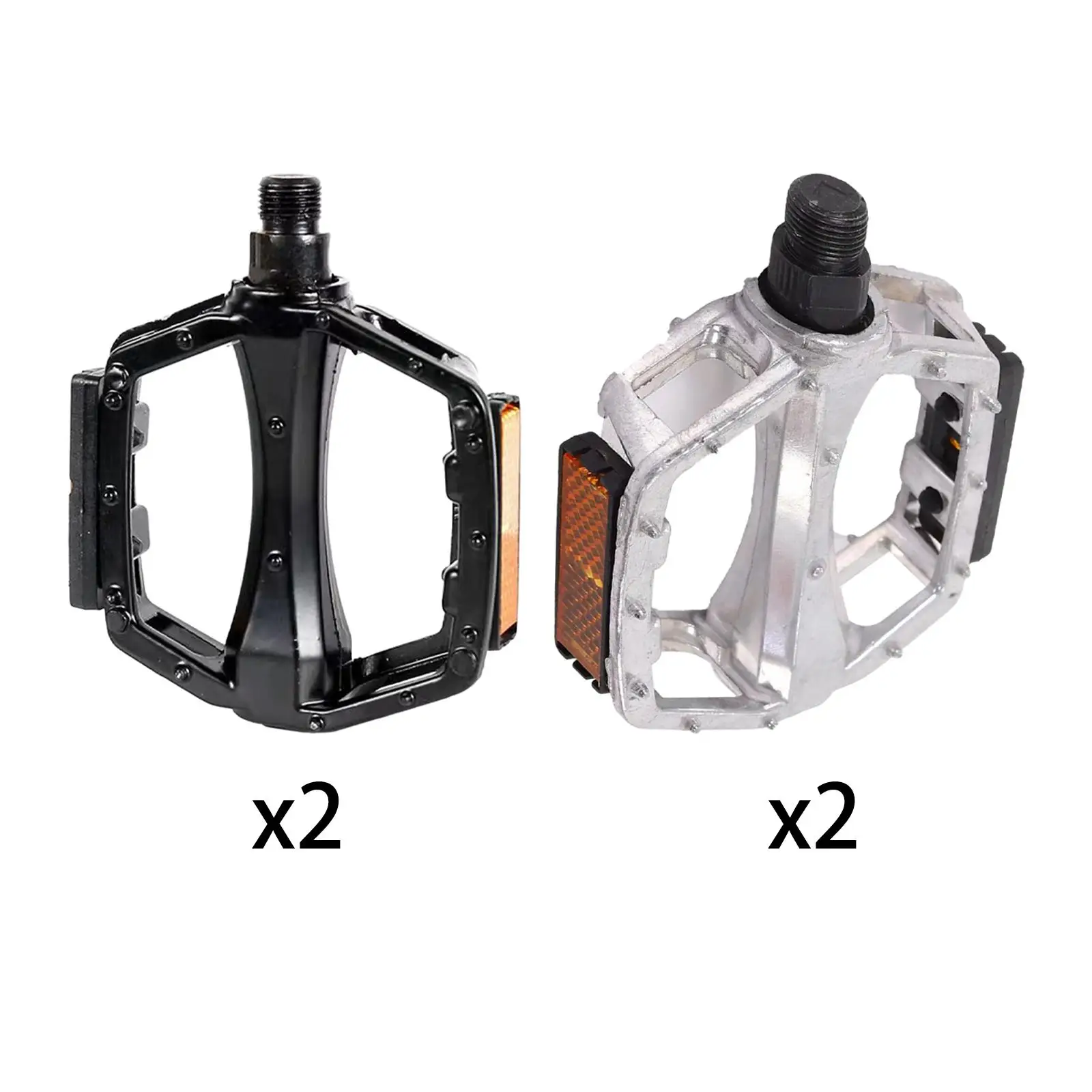 Mountain Bike Pedals Bicycle Platform Pedals Cycling Parts Sturdy Aluminum Alloy Widen Pedals for City Bikes, Adult Bikes