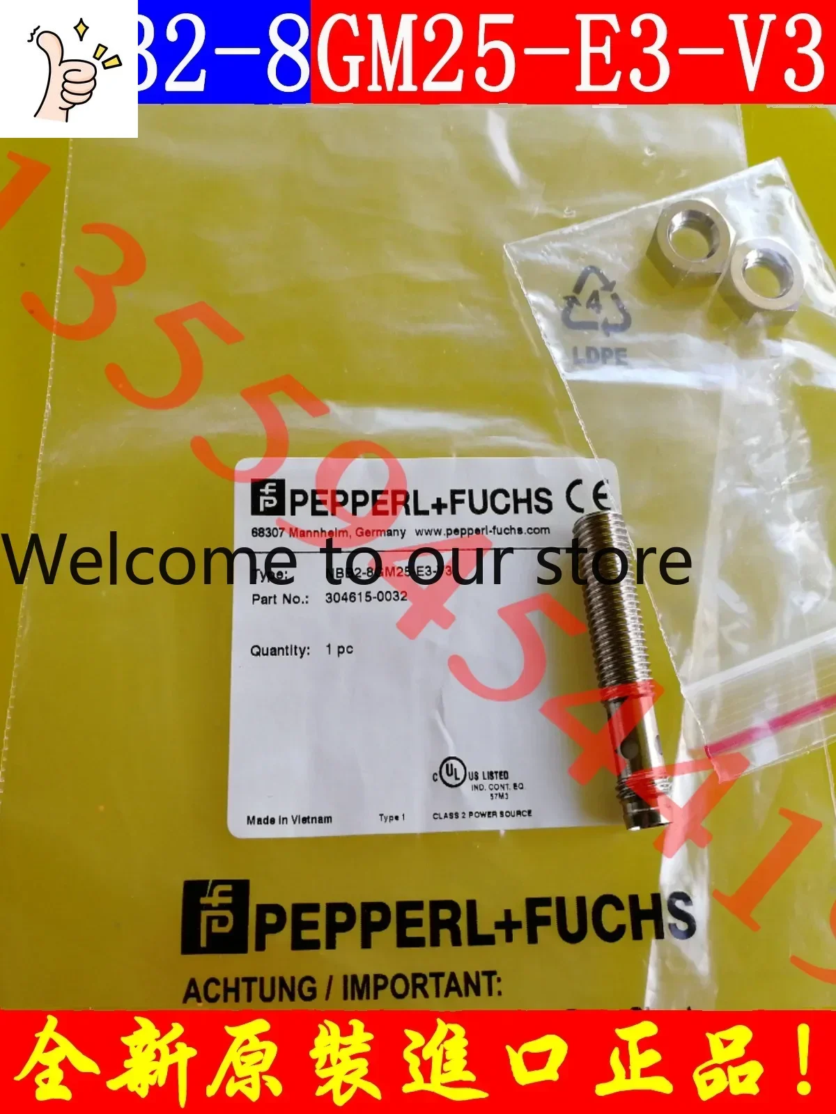 2026.4 P+F Beijiafu Proximity Sensor NBB2-8GM25-E3-V3 In Stock, Original And Genuine, Including E2-V3