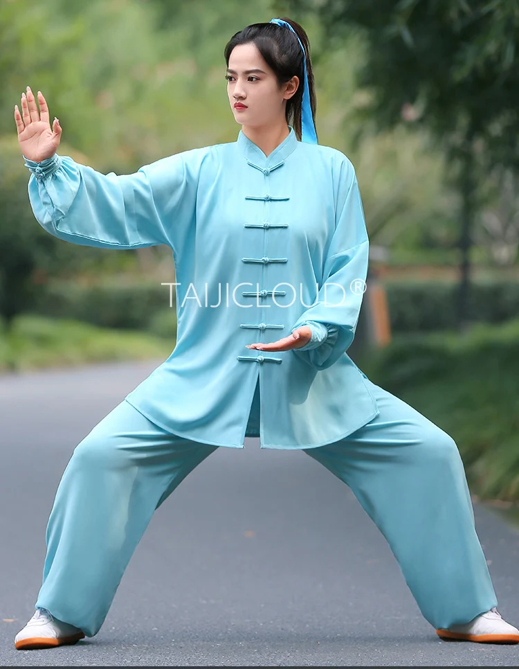 Spring New Style Women's Tai Chi Performance Costume - Ba Duan Jin  Kung Fu Training Outfit with Vibrant Design
