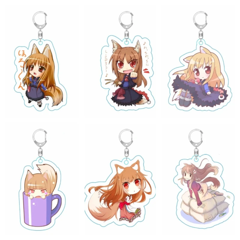 

Anime Spice and Wolf: MERCHANT MEETS THE WISE WOLF Cosplay COSTUME Acrylic Key Chains Keyring Prop Xmas Gift