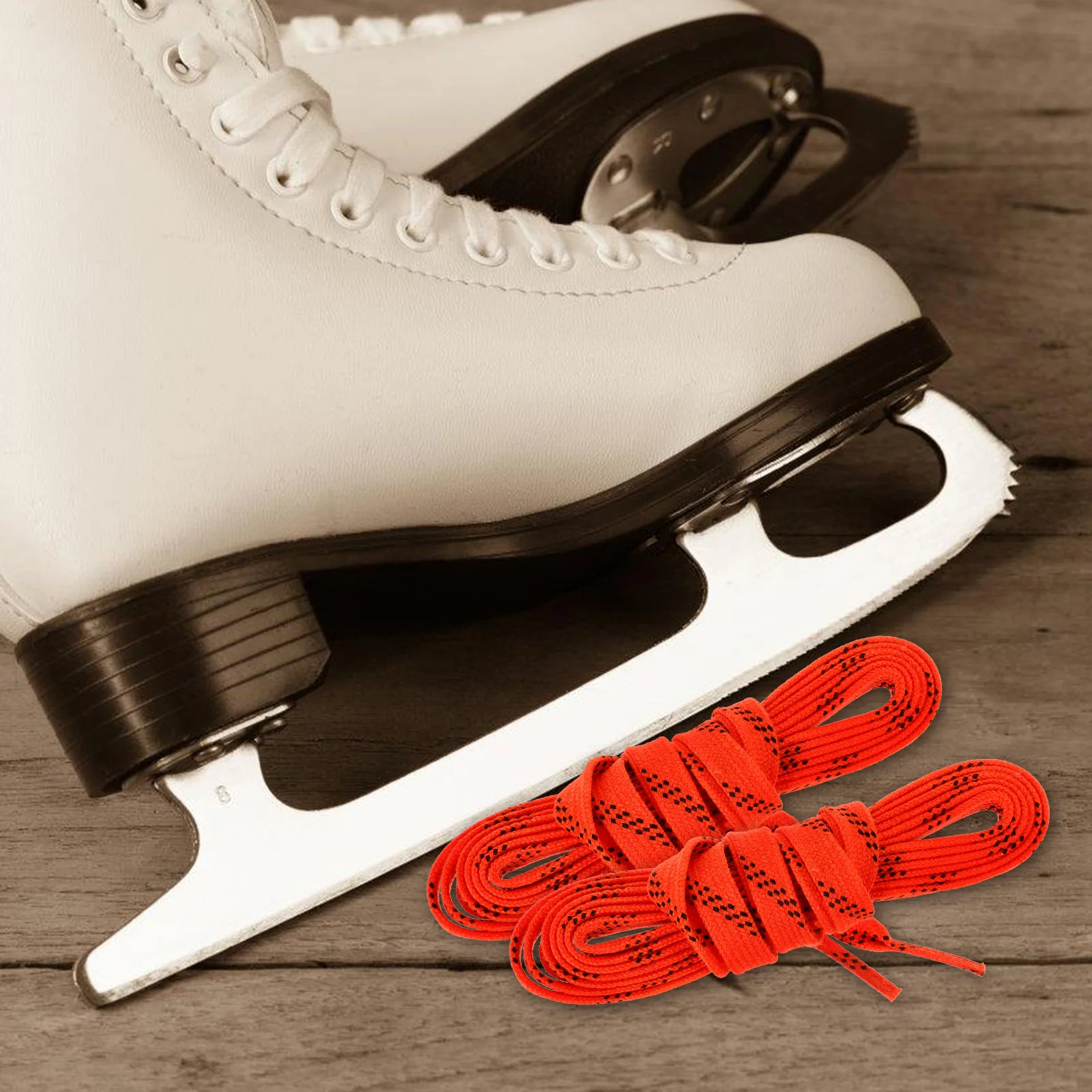 Sneakers Hockey Shoelaces Waxed Skate Clothing Ice Skates Sports for Stylish Figure Man