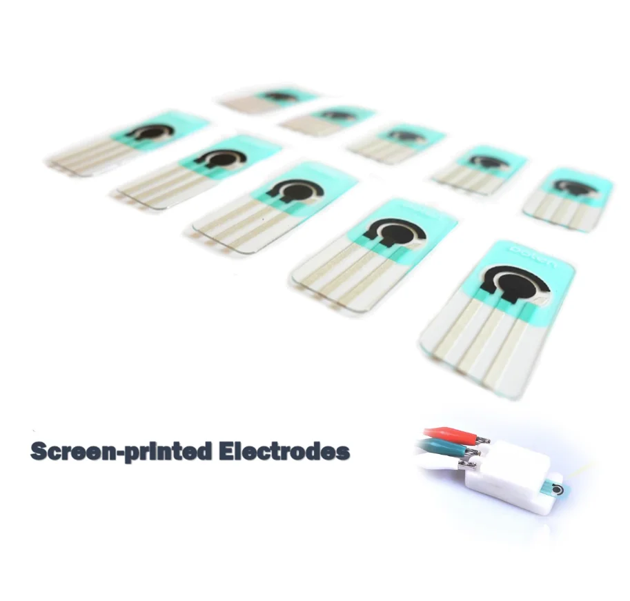 Screen Printed Electrode Flexible Electrode Electrochemical Laboratory Device Sensor Electrode Sensor Screen Electrode for SPEC