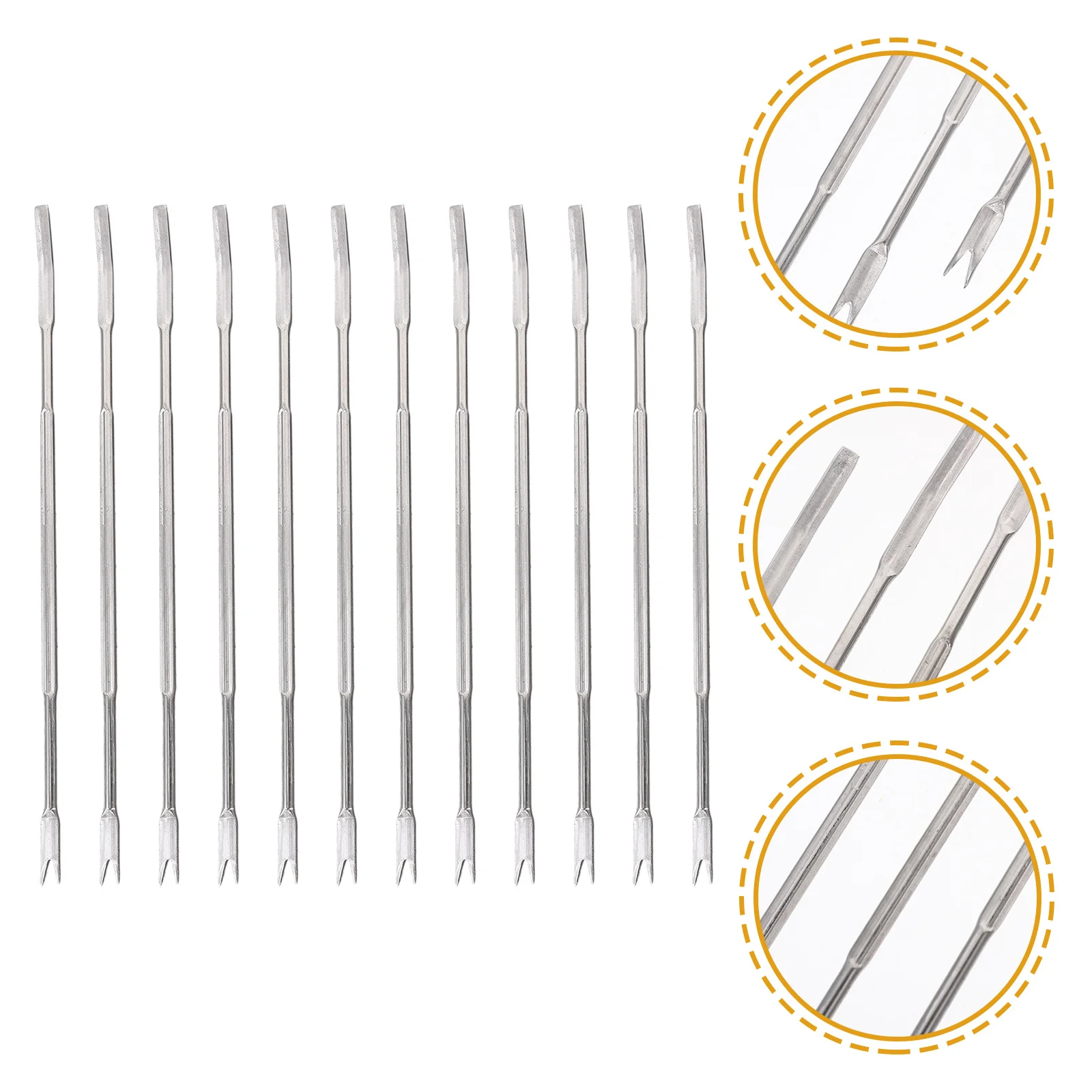 

Stainless Steel Seafood Forks Nut Picks for Cracking Lobster Crab Shells Easy Home Restaurant Kitchen Bar Use