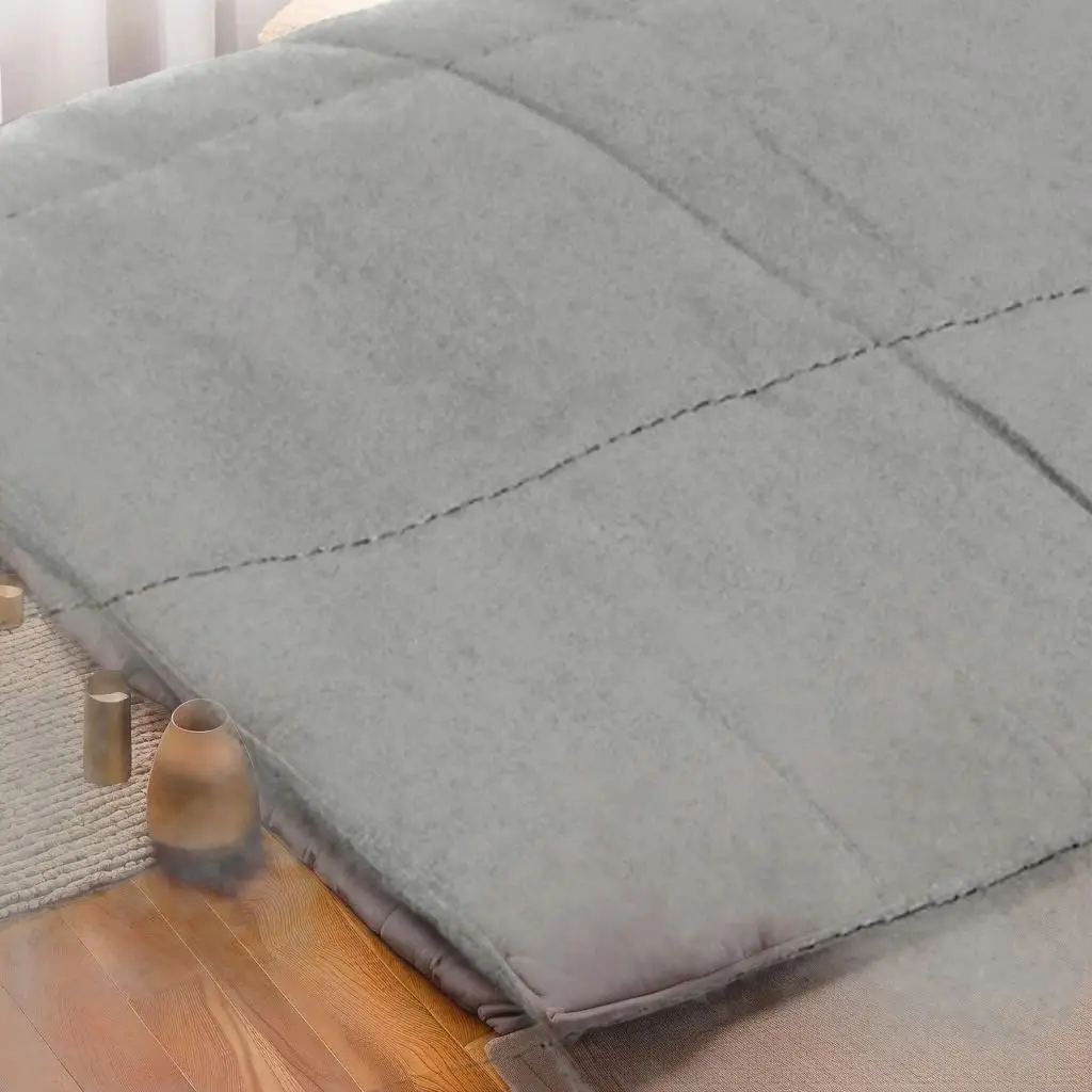 Heavy Gray Weighted Blanket 152x203 cm - 7 kg Cozy Sleep Aid for Stress Relief & Comfort