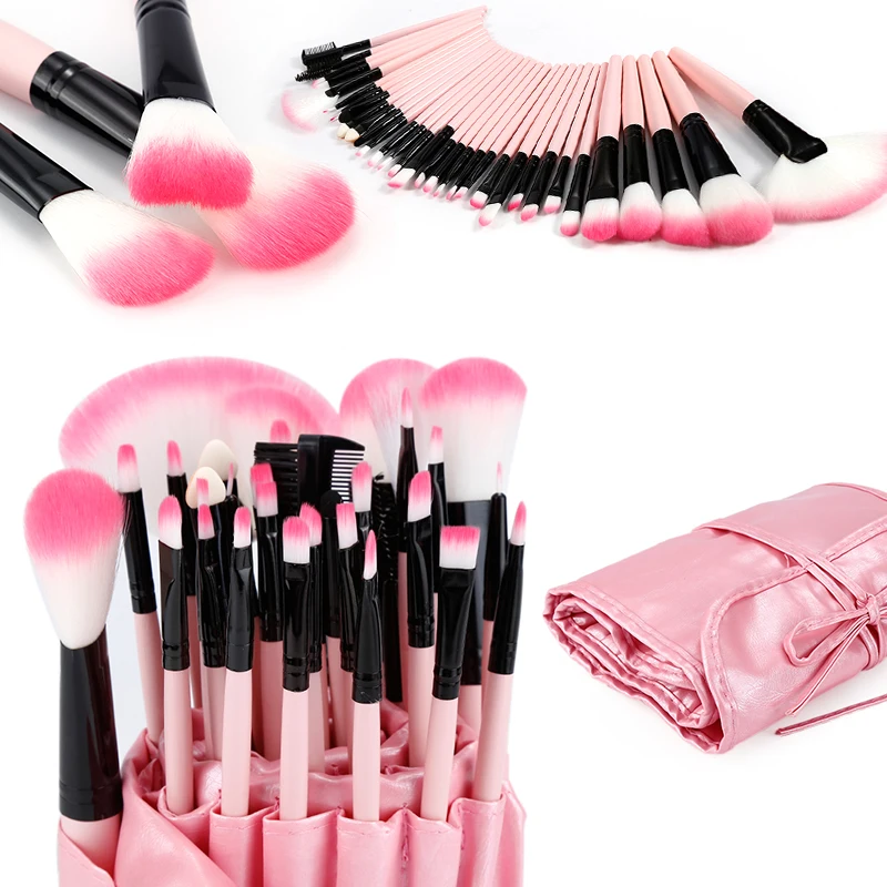 

Make Up Brushes Pincel Contour Foundation Powder Eyeshadow Lip Blush Brushes With Bag Cosmetics Make Up Tool