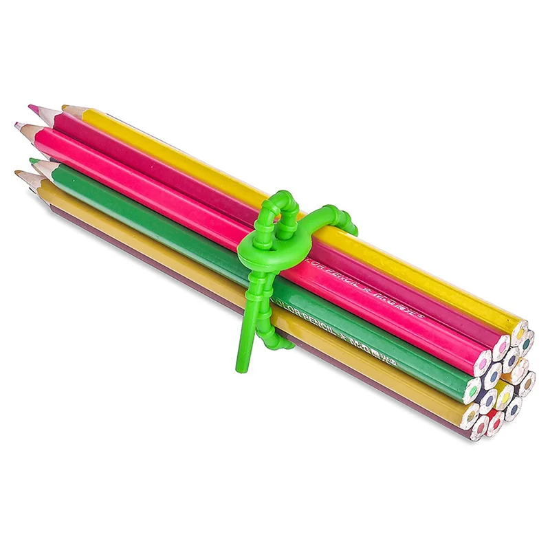 

ABMR-40 PCS Silicone Cable Ties,Durable Zip Ties, Bag Seal Clips, Cable Straps, Bread Ties, Rubber Twist Ties For Home Office