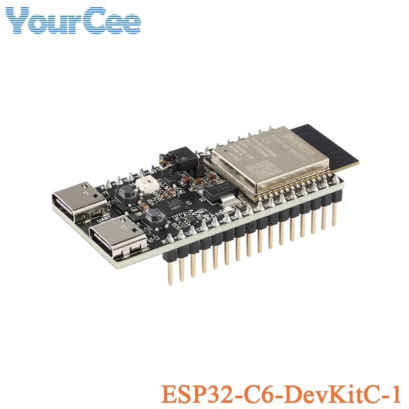 ESP32-C6-DevKitM-1 ESP32-C6-DevKitC-1 scheda di sviluppo ESP32-C6 MINI-1 WROOM-1 WiFi Wireless 2.4GHz wi-fi 6 modulo Zigbee BLE5