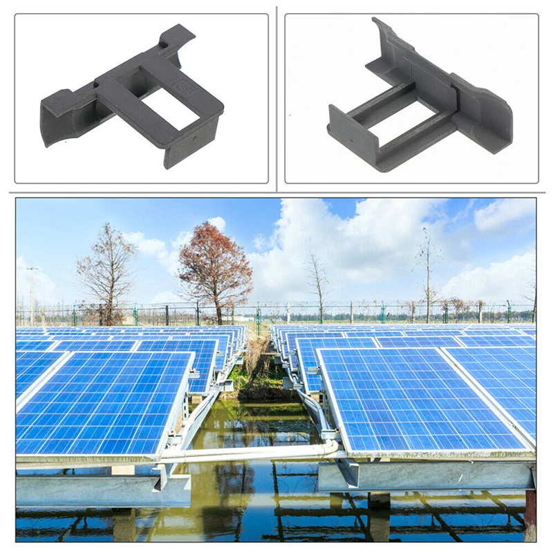 30/35/40mm Solar Panel Self-action Discharge Mud Water Clip Anti-aging Easy To Install 60PCS Outdoor Solar Panel Clean Clips