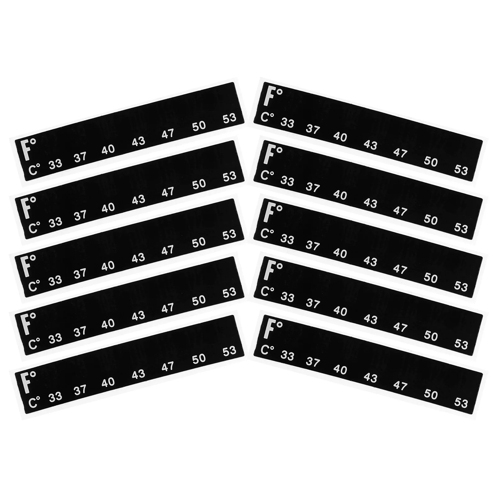 10 stuks zelfklevende digitale thermometerstrips, gemakkelijk afleesbare temperatuurstickers voor wijn, bier, aquarium, thuisbrouwen, gisting