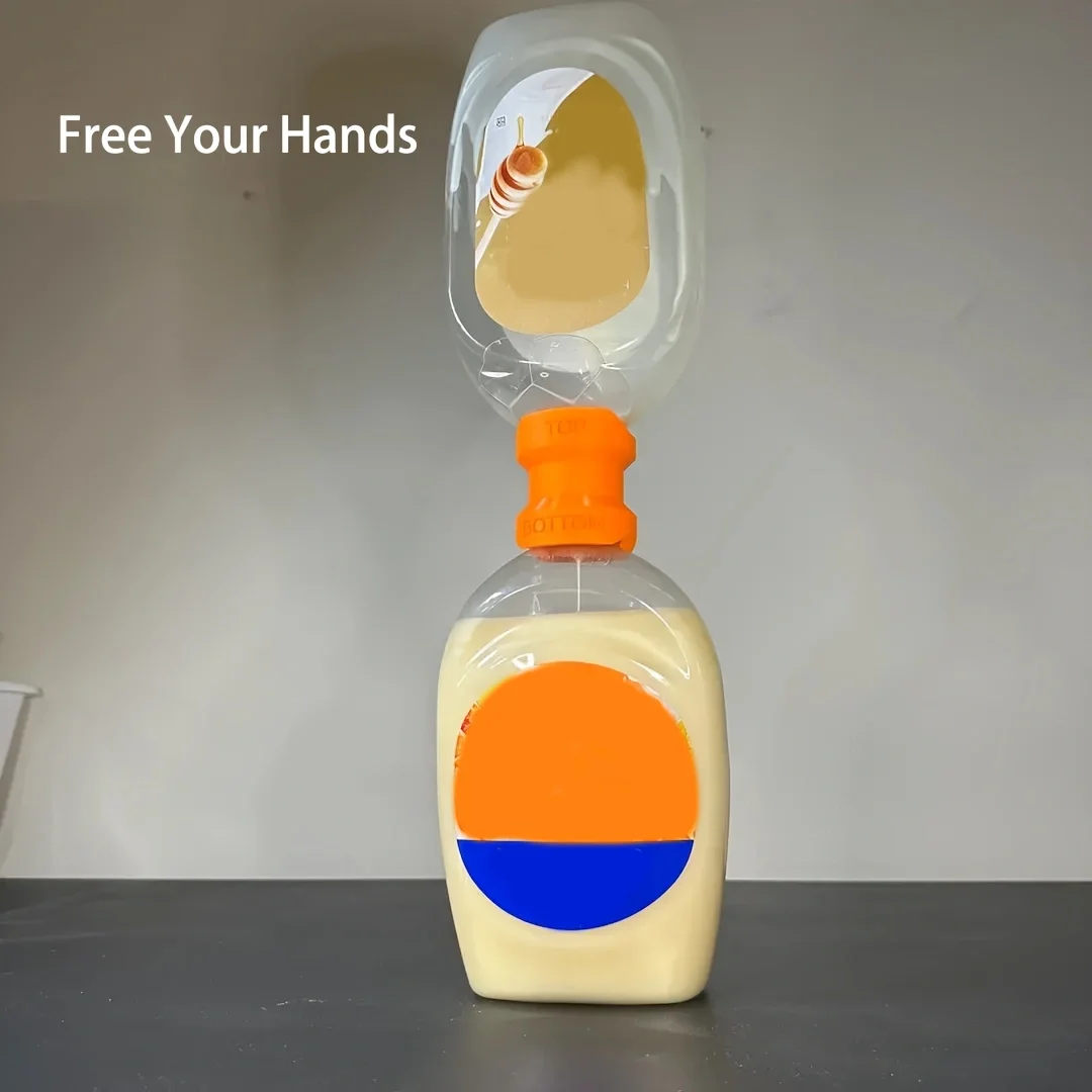 موزع بلاستيكي ذكي لتوفير الوقت - مناسب لغسل اليدين والشامبو وجل الاستحمام ومقاوم للتسرب، قل وداعًا للنفايات وتوفير الوقت!