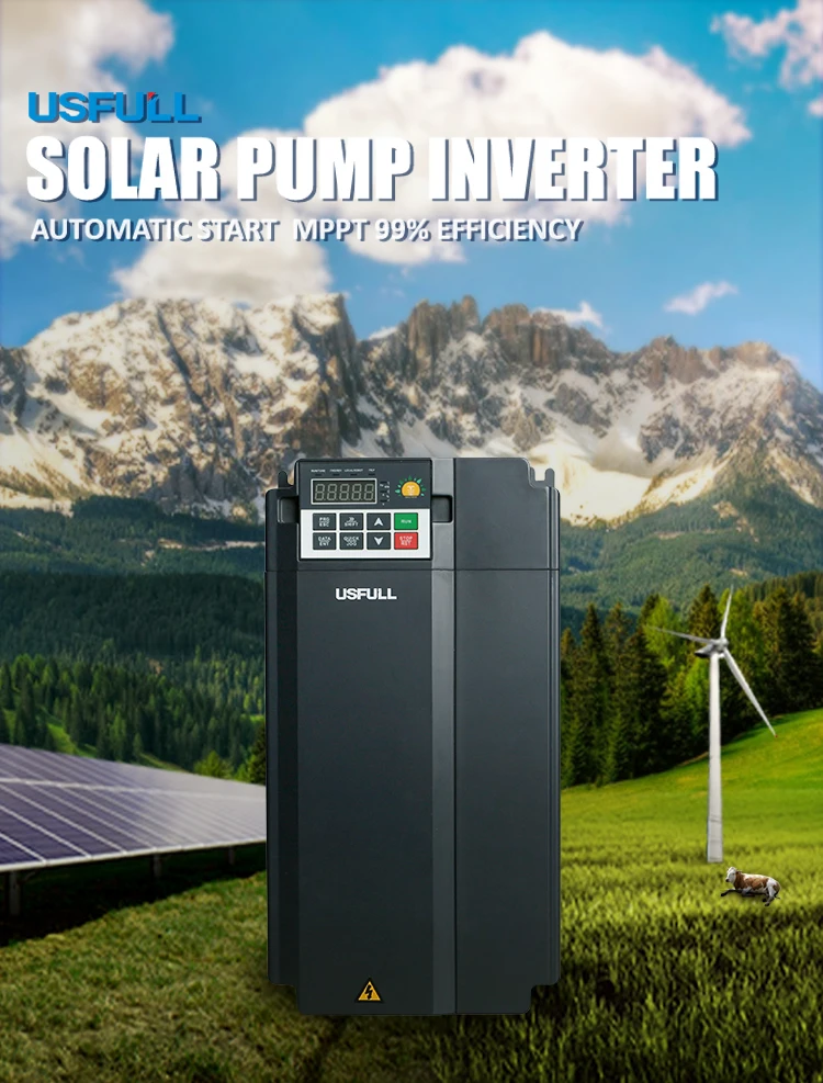 USFULL 30kw Solar  Controller  50hz to 60hz off Grid Solar Pump Inverter Solar Vfd Dc Converter