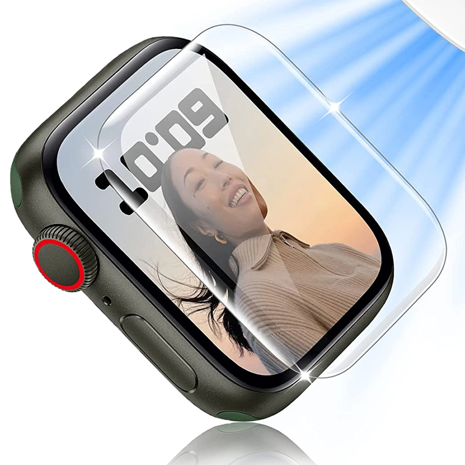 Protector de pantalla película protectora transparente para Apple Watch 8 7 SE 5 4 6 9 película de hidrogel serie IWatch 45MM 41MM 44MM 40MM 42MM