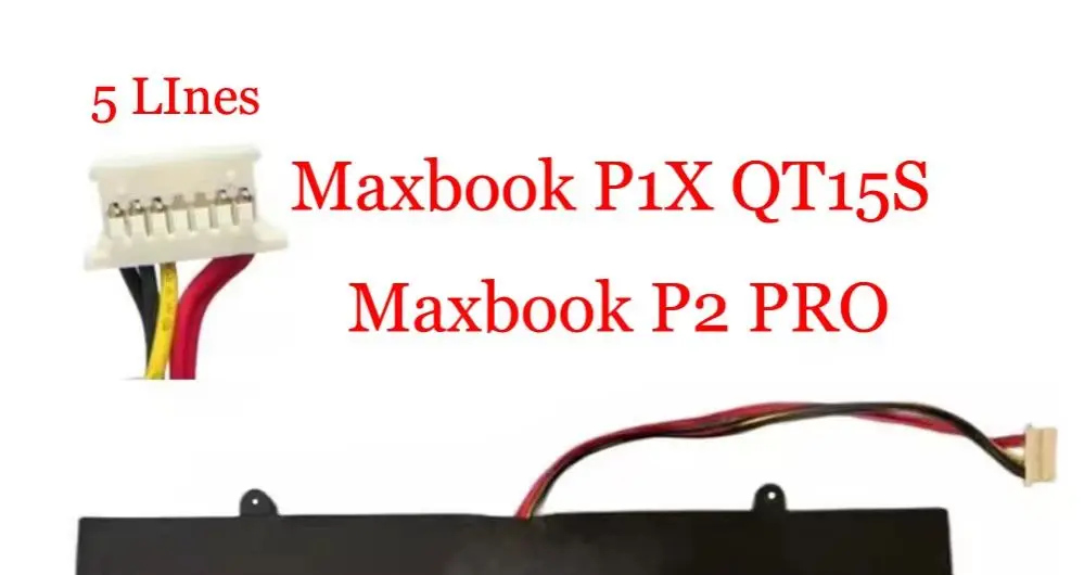Laptop Battery For IPASON Maxbook P1X QT15S Maxbook P2 PRO QT15S 7.6V 5000MAH 38WH 5Lines 7Lines New