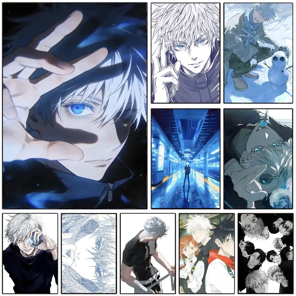 Action Anime J-jujutsu Kaisen Satoru Gojo Poster Modern Home Decoration Interior Design & Contemporary Wall Art Collection