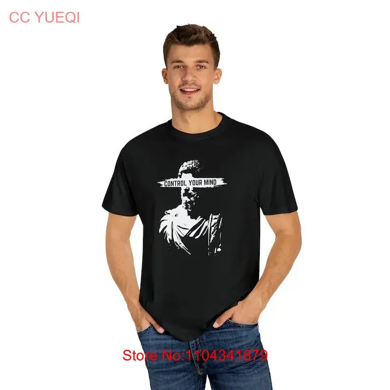 Stoic Control Your Mind Marcus Aurelius Softstyle T Shirt long or short sleeves