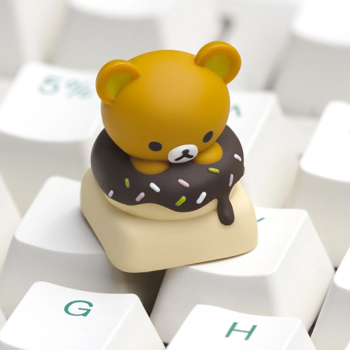 Kwaii Rilakkuma Keycaps Resin - Custom Keycaps review and price