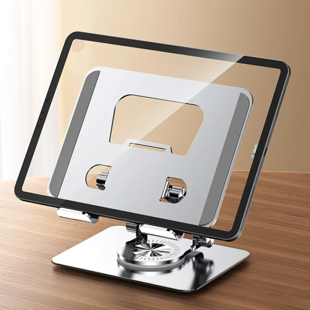 

Новая вращающаяся на 360° подставка для планшета, регулируемый держатель для мобильного телефона из алюминиевого сплава, складной ленивый кронштейн, офисные аксессуары