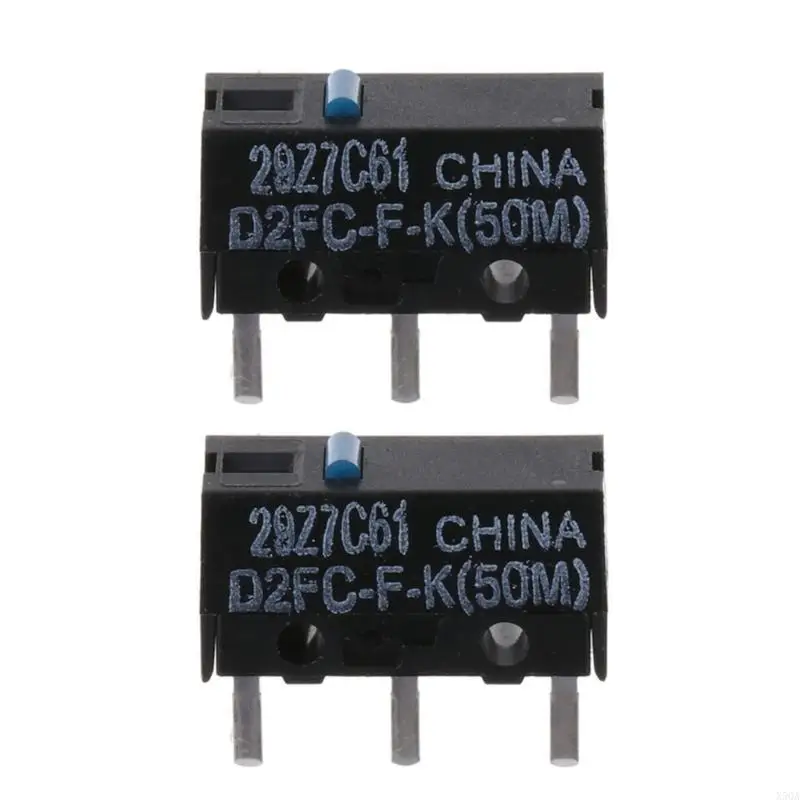 D2FC-F-K Mouse Micro Switch Black Switches Buttons for Gaming Mouse 4Pcs 50M 