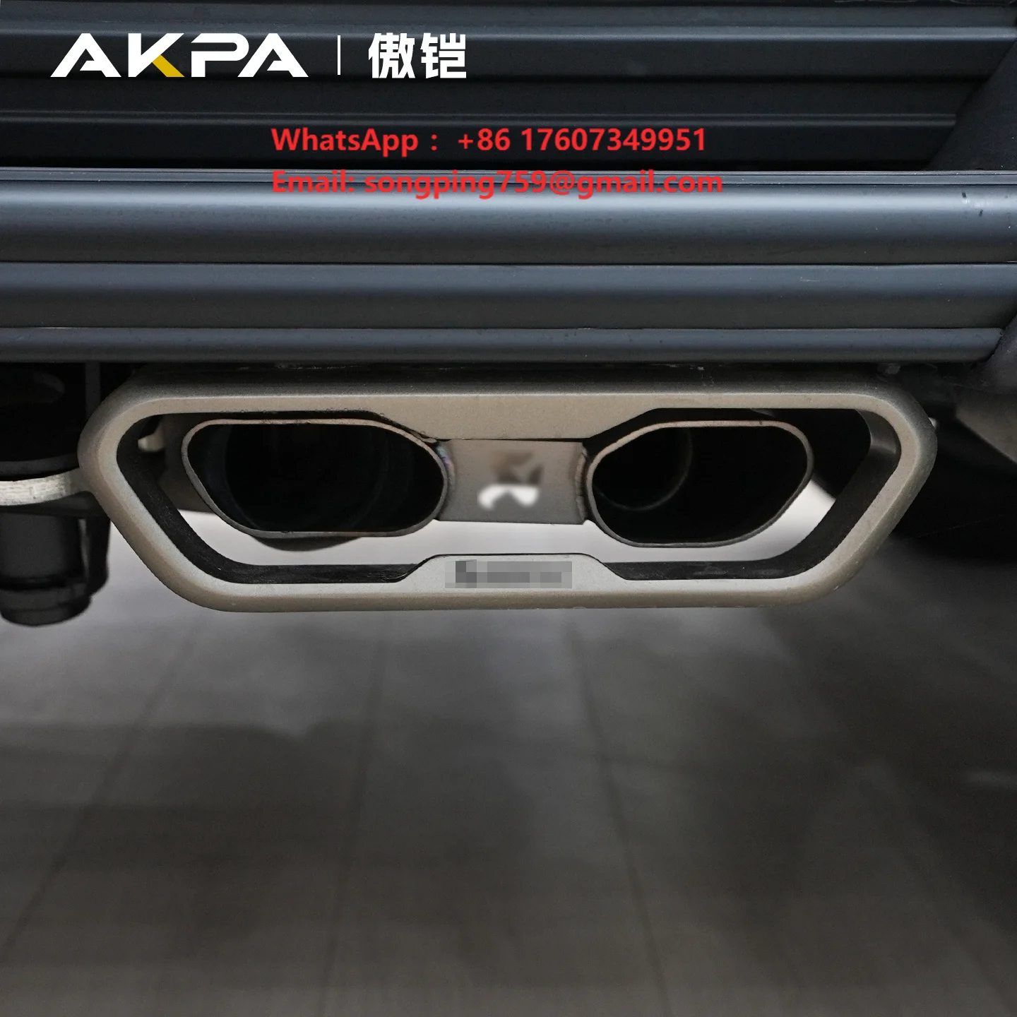 Titanium Alloy Exhaust System for Mercedes Benz G-Class W464 W465 G450d G500 G63 Performance Exhaust Pipe Muffler