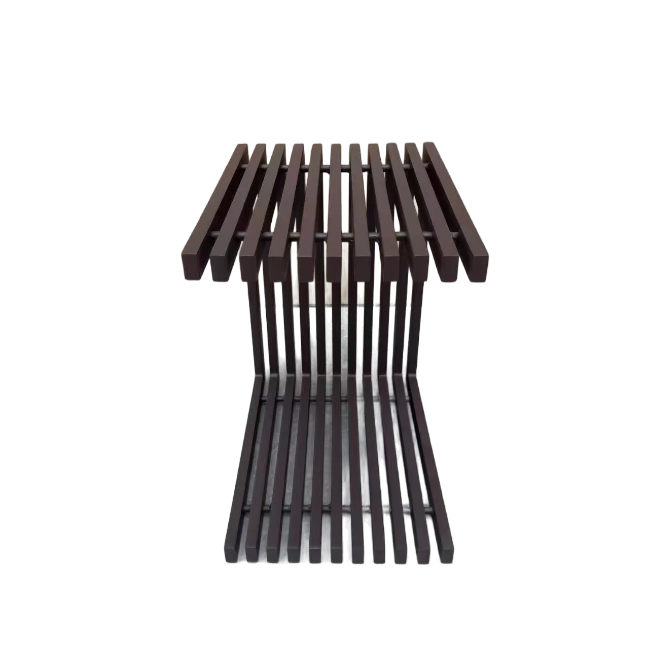 

Lightweight & Durable, Rustproof Aluminum Geometric Side Table, Outdoor Small End Table for B&B/Sunroom/Designer Match