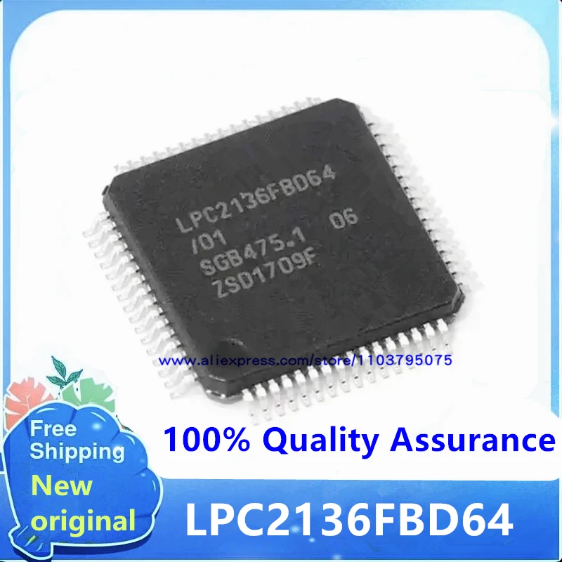5 قطعة/الوحدة LPC2136FBD64 LPC2136FBD64/01 LQFP64 100% مبيعات فورية جديدة وحقيقية