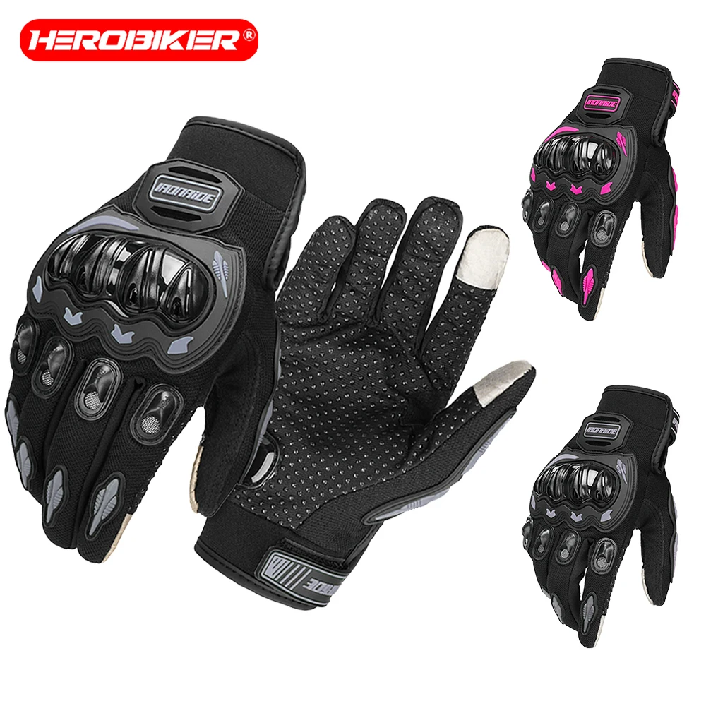 

Men And Women Motorcycle Gloves Outdoor Sports Protective Gloves Off-road Motorcycle Anti Fall Touch Screen Full Finger Gloves
