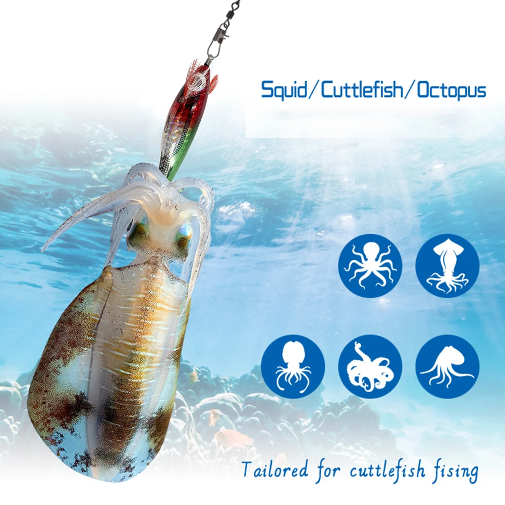 بيونيك الروبيان الطعوم ABS الفلورسنت الصيد إغراء الأفقي مضيئة القفز الطعم للصيد الليلي المياه العذبة