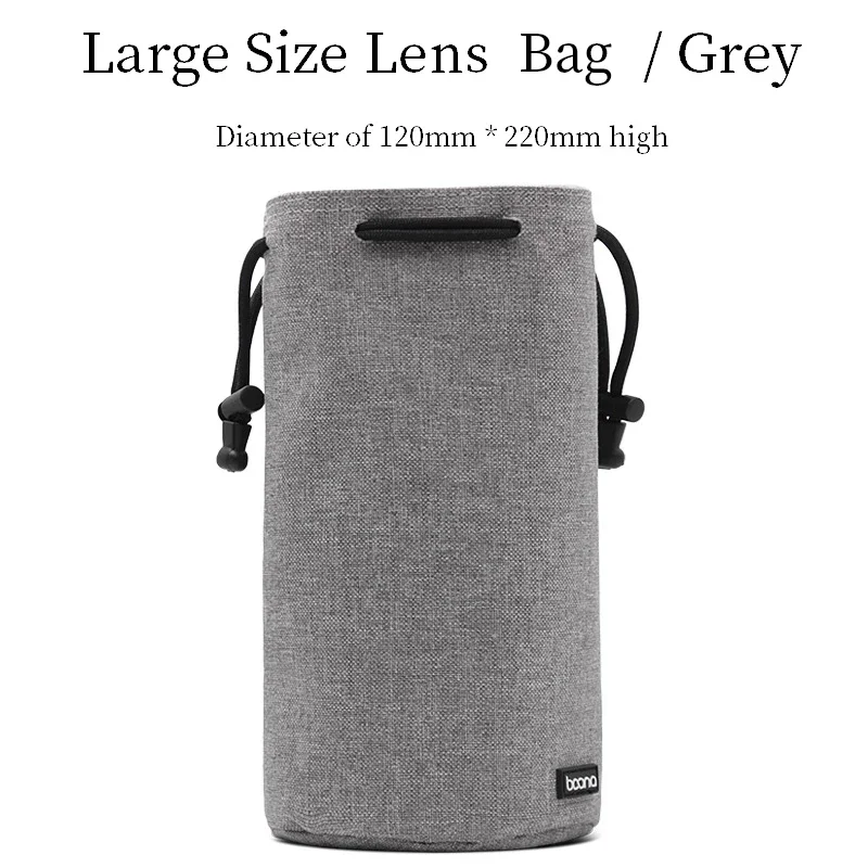 BOONA Kameratasche, Rucksack, Objektivtasche, Kordelzugbeutel, Fleece, wasserdichte Kameratasche, Schutz für DSLR, Nikon, Canon, Sony, Pentax