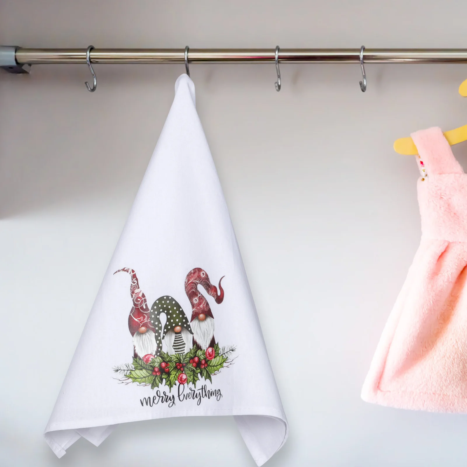 

Christmas Hand Towels Absorbent Fast Drying Hanging Towel For Kitchen Bathroom Home Xmas Supplies Cartoon Dishcloth