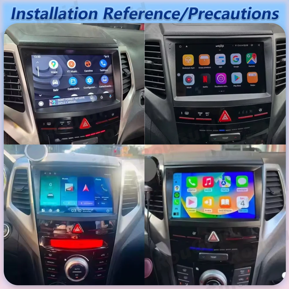 Car Radio Autoradio Carplay Android For SsangYong Tivolan Tivoli 2014 - 2017 GPS Navigation Touch Screen Video Multimedia Player