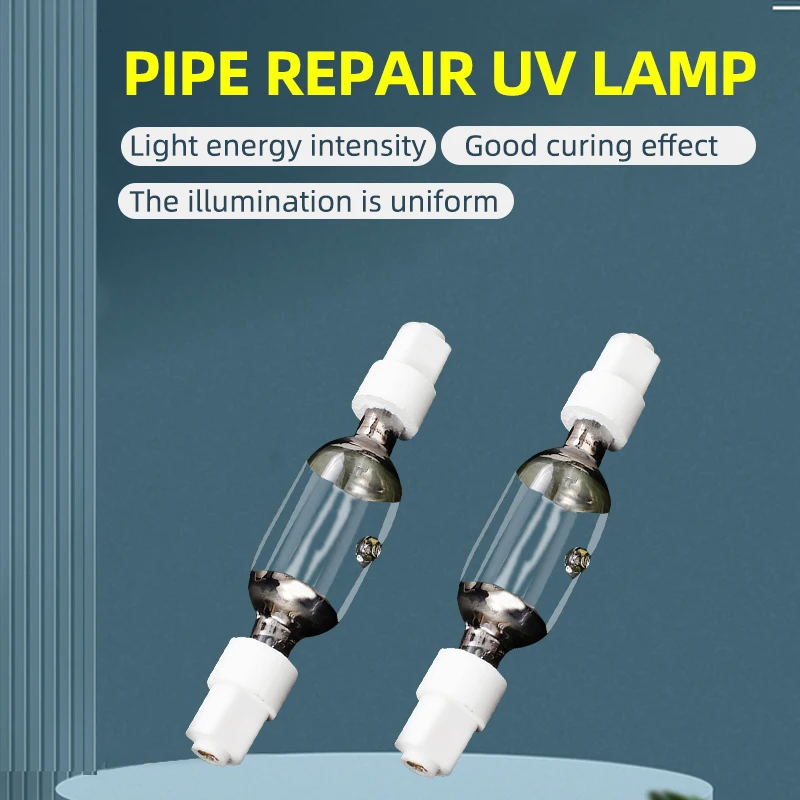 Wsparcie niestandardowej importowanej lampy halogenowej UV Podziemny rurociąg Lampa UV do utwardzania węża 400W-12KW Lampa UV do naprawy rurociągów