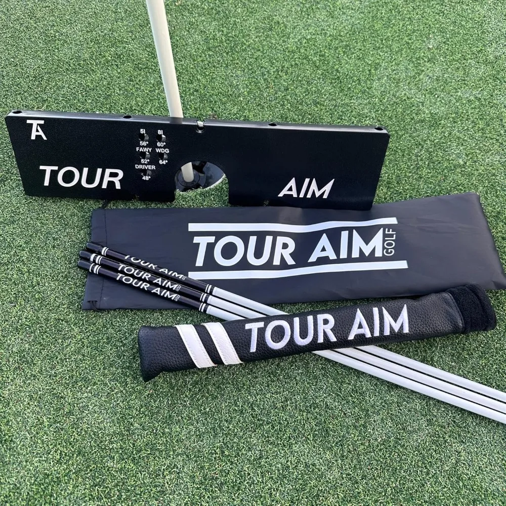 

2.0 Golf Training Aid - All-in-One Practice Tool with 3 Alignment Sticks and a Headcover - Dramatically Improve Your Short, Mid