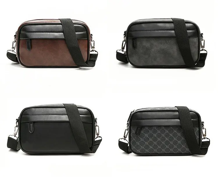 Men's multifunctional printed single shoulder  bag messenger casual versatile crossbody workwear