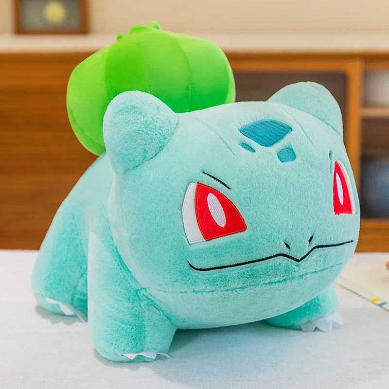 30-60cm Pokemon Big Bulbasaur Plush Toy Cartoon Large Bulbasaur Plush Pillow Pokémon Bulbasaur Stuffed Doll Kids Birthday Gifts