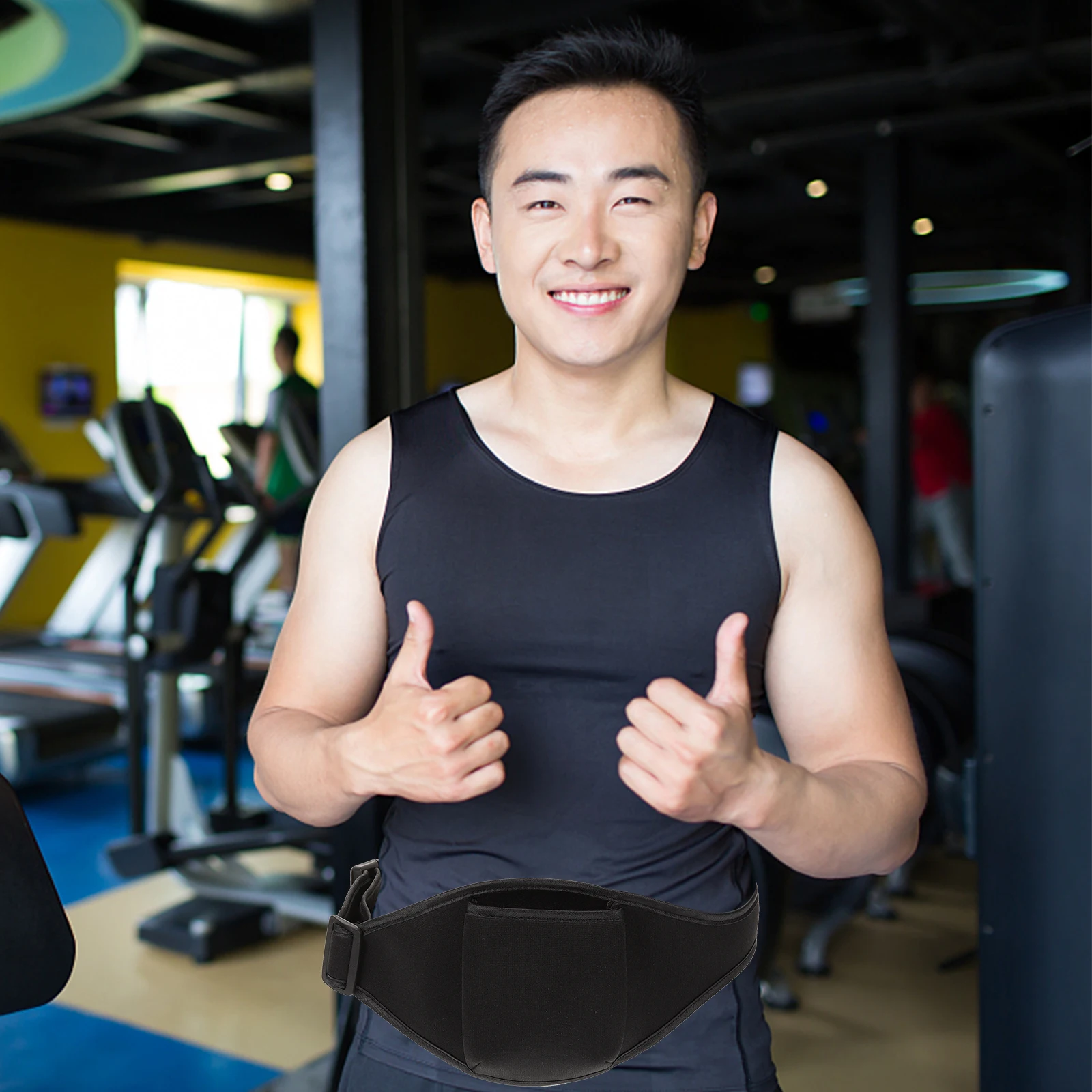 

2pcs Fitness Microphone Waist Bag Mic Storage Holder For Workout Running Sports Belt Bag Durable Polyester Voice Protector For