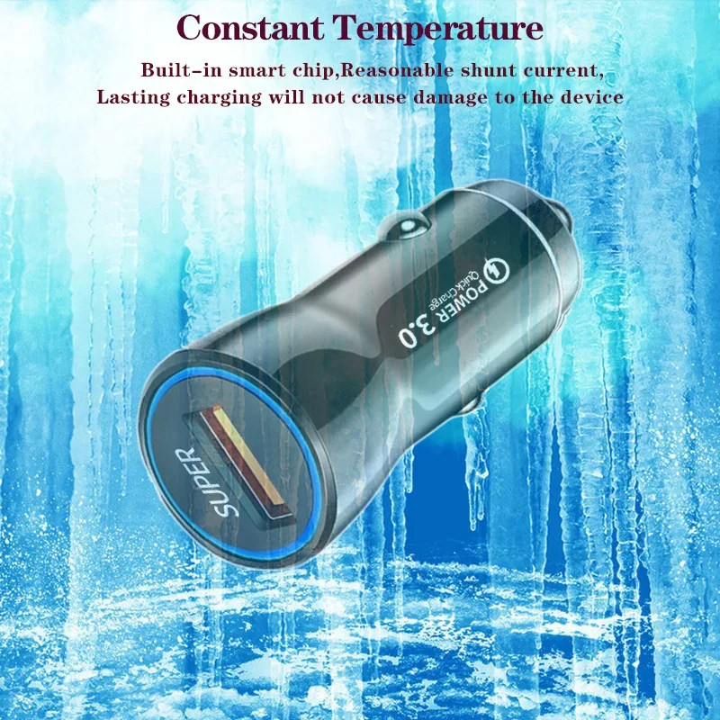 1 منفذ/2 منفذ 22.5 واط/33 واط/36 واط شاحن سيارة QC3.0 سيارة سوبر سريع مهايئ شاحن الهاتف آيفون باد شاومي هواوي سامسونج ممن لهم فيفو