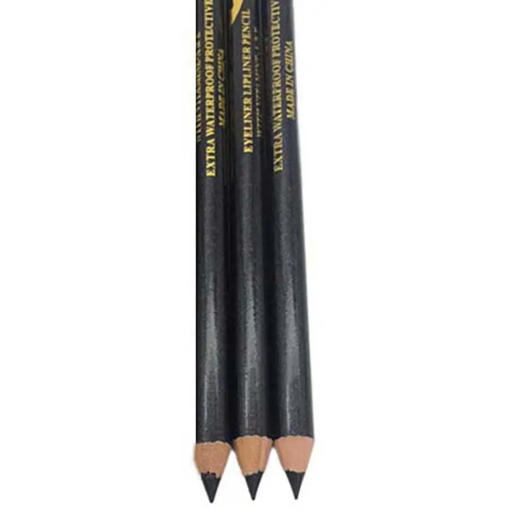 3 Pçs/set Lápis de Sobrancelha À Prova D' Água com Tampa Apontador Marrom Preto Caneta de Sobrancelha Não Florescendo Maquiagem Sobrancelha Potenciador Viagem