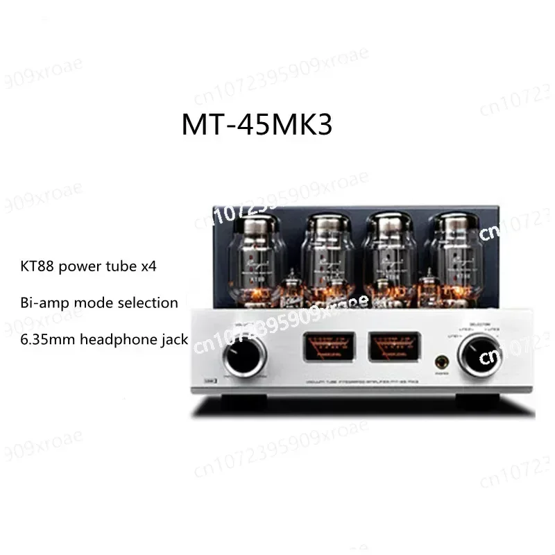 Bluetooth Version KT88/EL34 Vacuum Tube Amp with Headphone Amplifier Bi-Amp Mode One Key Switch 4ohm 8ohm/280W MT-45MK3