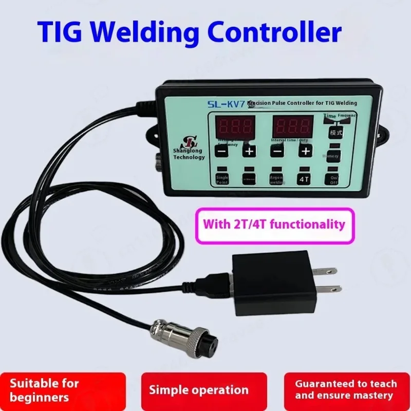 SL-KV7High Precision Time Pulse Controller for Argon Arc Welding, DIY Modified Cold Welder for Stainless Steel Cold Welding Work