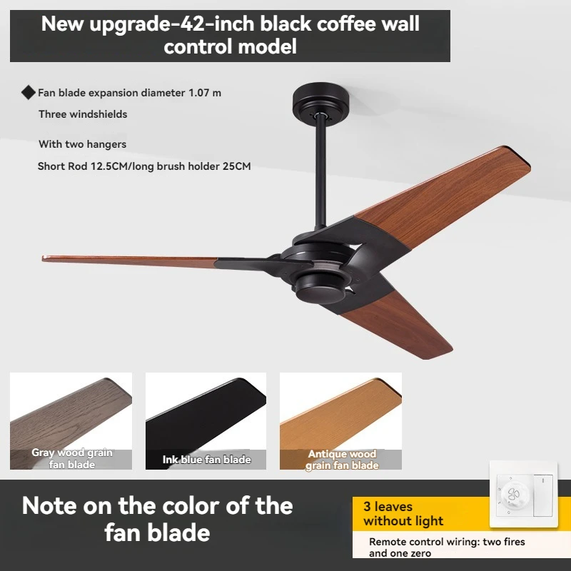 

Подвесной вентилятор в стиле ретро для дома, гостиной, столовой, потолочного вентилятора, спальни, промышленного потолочного вентилятора с высоким ветром