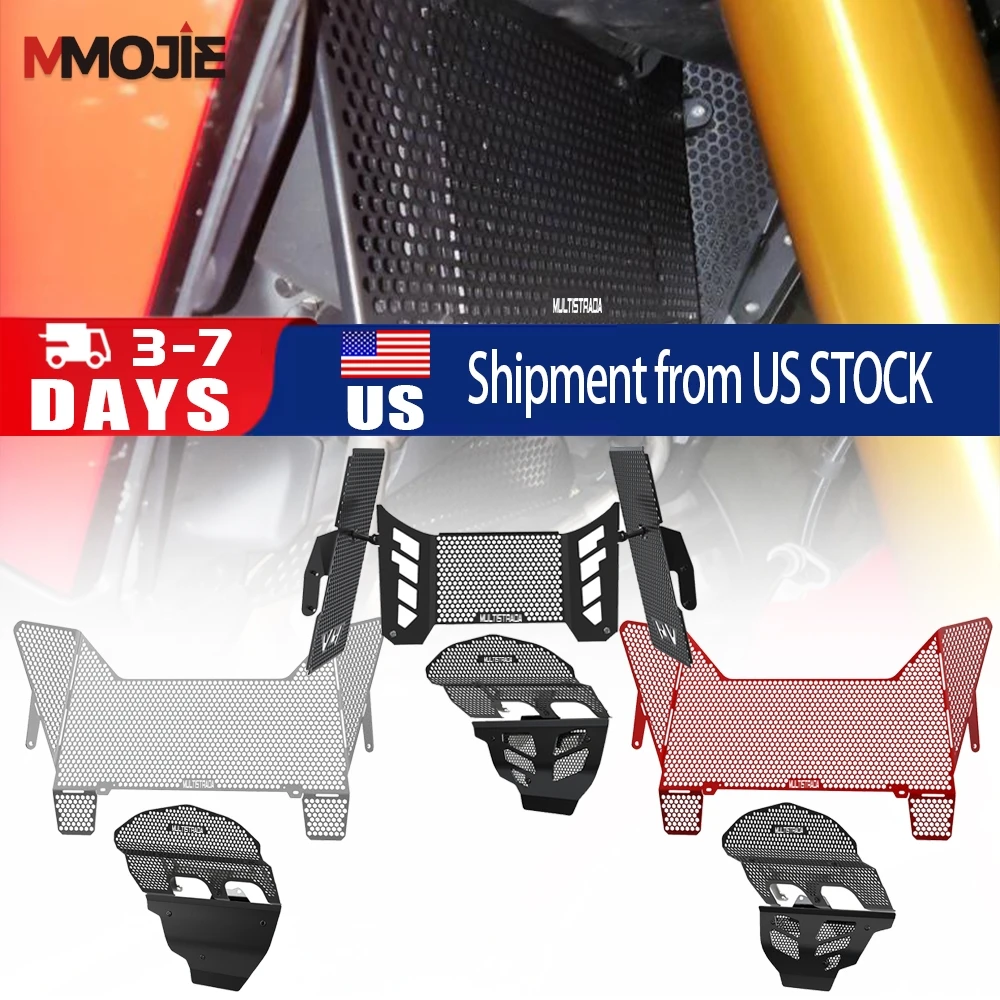 

FOR DUCATI MultistradaV4 Multistrada V4 Rally 2022-2026 Radiator Grille Oil Cooler Cover Engine Cylinder Head Guard Protector