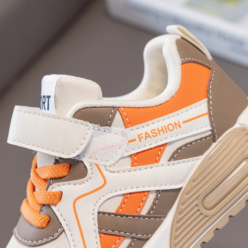 Kids Sneakers Breathable Mesh Upper Cushioned Sole Non Slip Fashion Sport Running Shoes for Boys Daily Outdoor Walking Wear view 5